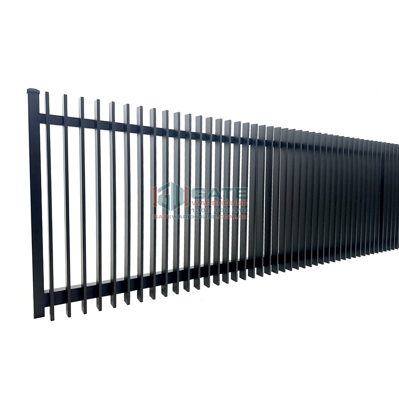 VBFF - Ready to Install Fully Welded Vertical Blade Aluminium Driveway Single Gate / Double Gates / Pedestrian Gates / Fence Panels - Gate Warehouse